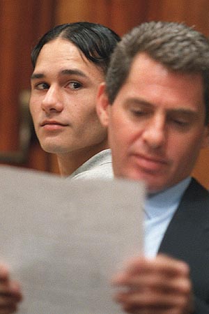 Joel Brunson, left, sits beside his attorney <b>Myles Breiner</b> as his trial <b>...</b> - localnews19_b