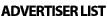 Advertiser List