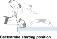 Swimmers must be in a down position and remain still before the ...